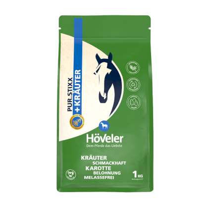 Zdrowe cukierki dla koni Hoeveler Pur.Stixx z ziołami, 1kg