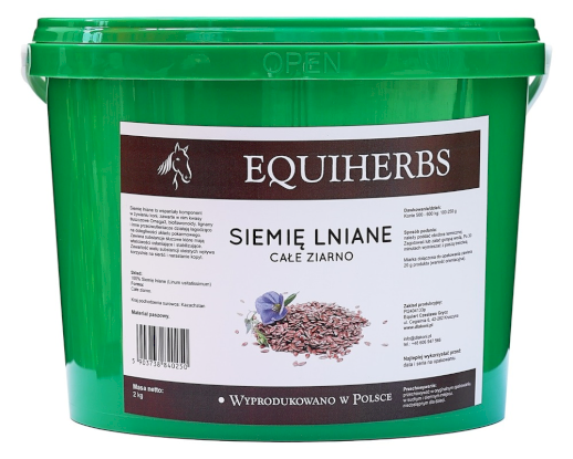 Equiherbs siemię lniane wsparcie układu pokarmowego koni Equiherbs siemię lniane wsparcie układu pokarmowego koni